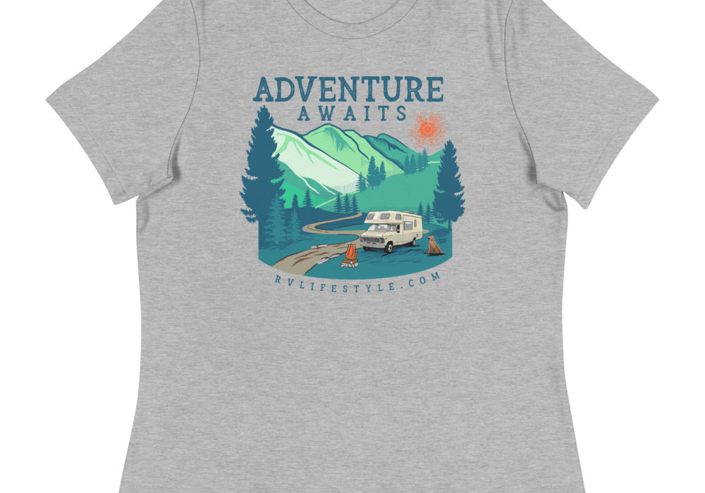 Adventure Awaits - Women's Relaxed T-Shirt - ORDER SIZE UP