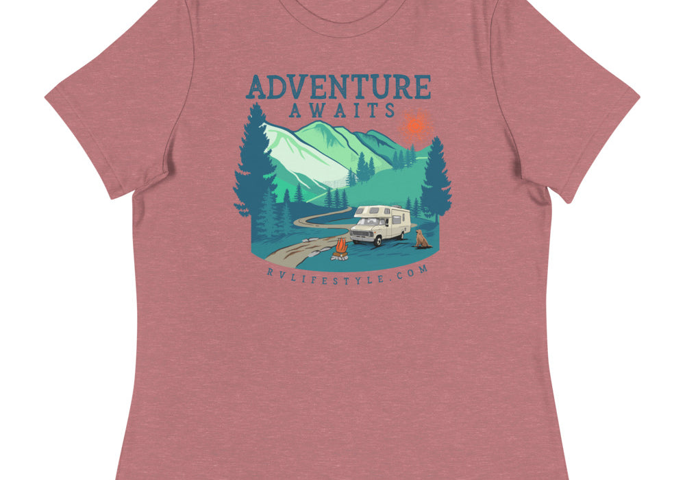 Adventure Awaits - Women's Relaxed T-Shirt - ORDER SIZE UP