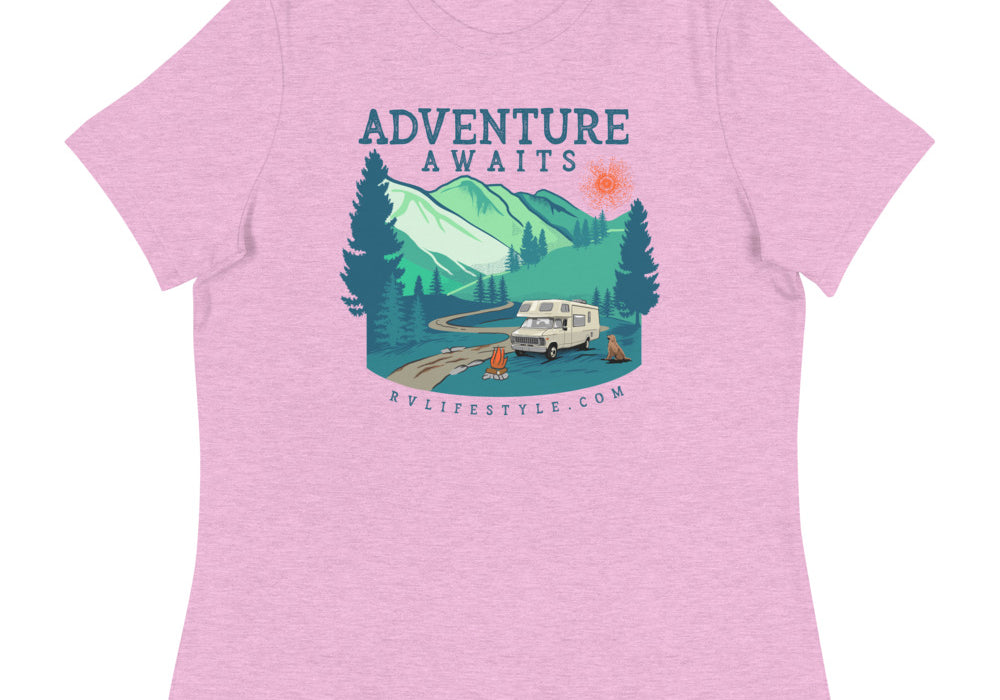 Adventure Awaits - Women's Relaxed T-Shirt - ORDER SIZE UP