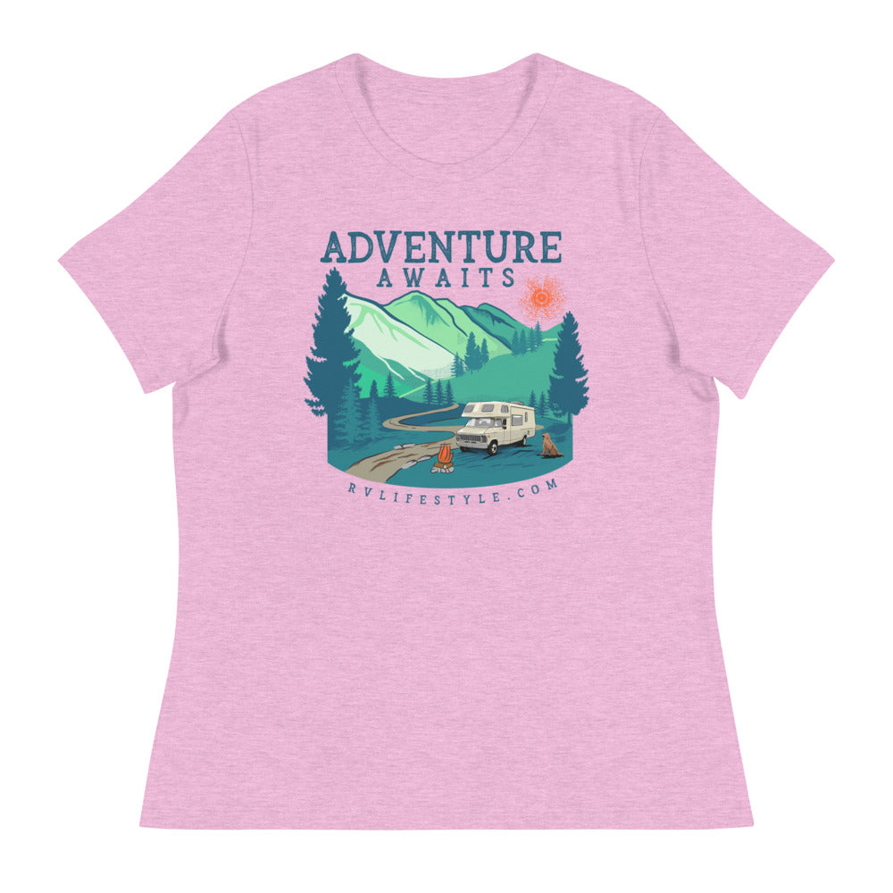 Adventure Awaits - Women's Relaxed T-Shirt - ORDER SIZE UP